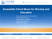 Tablet Screenshot of blueskymusic.net